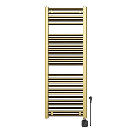 Wiesbaden Elara elektrische radiator Smart WiFi geborsteld messing | Schwertz & Co
