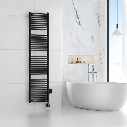 Wiesbaden Elara elektrische radiator Smart WiFi mat zwart - detailfoto | Schwertz & Co