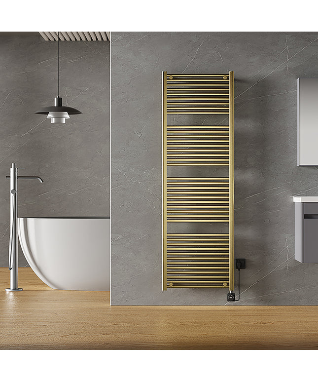 Wiesbaden Elara elektrische radiator Smart WiFi in de badkamer - sfeerfoto | Schwertz & Co