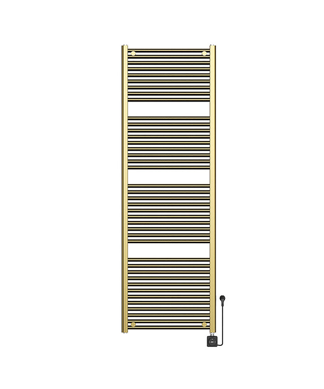 Wiesbaden Elara elektrische radiator Smart WiFi 181,7 x 60 cm geborsteld messing PVD | Schwertz & Co
