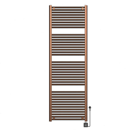 Wiesbaden Elara elektrische radiator Smart WiFi geborsteld brons koper | Schwertz & Co