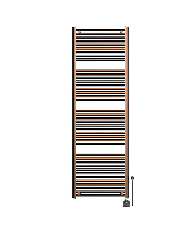 Wiesbaden Elara elektrische radiator Smart WiFi geborsteld brons koper | Schwertz & Co