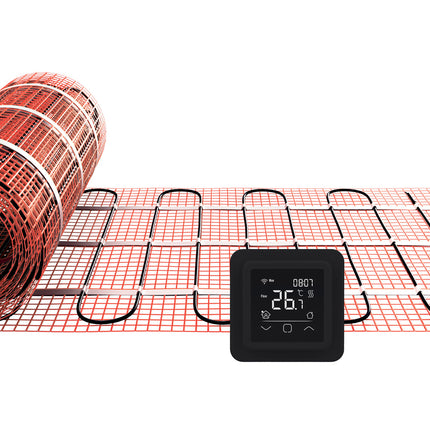 Wiesbaden by Magnum elektrische vloerverwarming set 1 m2 150 watt wifi thermostaat zwart | Schwertz & Co