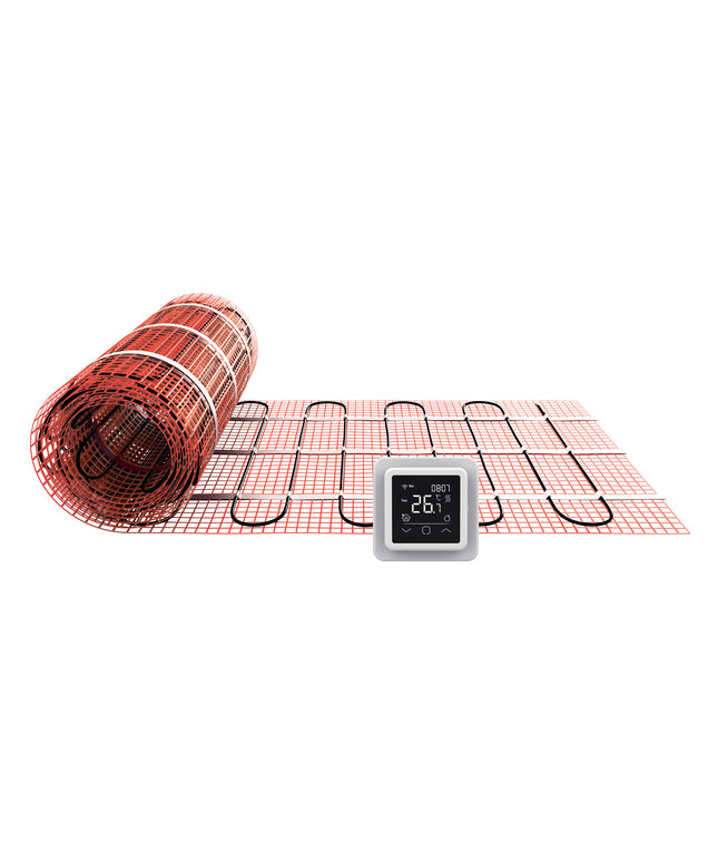 Wiesbaden by Magnum elektrische vloerverwarming set 3 m2 450 watt wifi thermostaat wit | Schwertz & Co