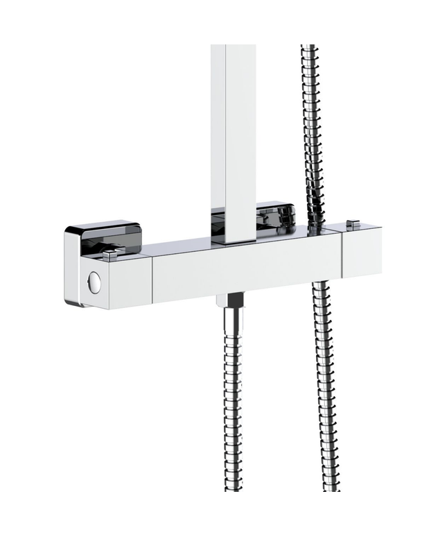 ALONI douchekolom Quadro – chroom