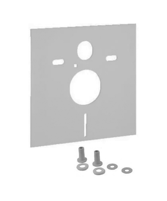 Aloni geluidsisolatieset voor hangtoilet en bidet – universeel – 390x426x4 mm – wit