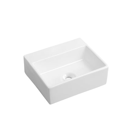Fonte ALONI LINI – sem furo para torneira – sem transbordamento – 33,5x29 cm – cerâmica branca brilhante