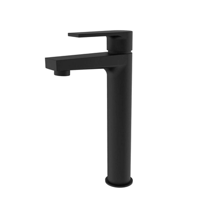 CREAVIT Sharp verhoogde wastafelkraan – Mat zwart
