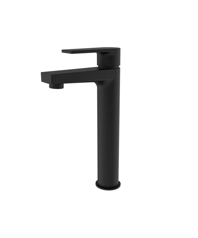 CREAVIT Sharp verhoogde wastafelkraan – Mat zwart