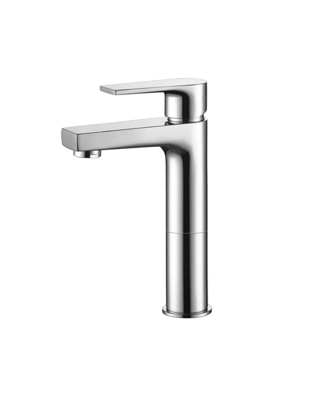 CREAVIT Sharp verhoogde wastafelkraan – Chroom