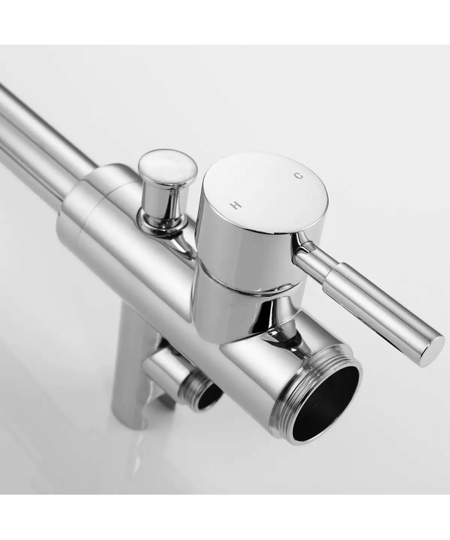 ALONI Vrijstaande badmengkraan met handdouche – chroom