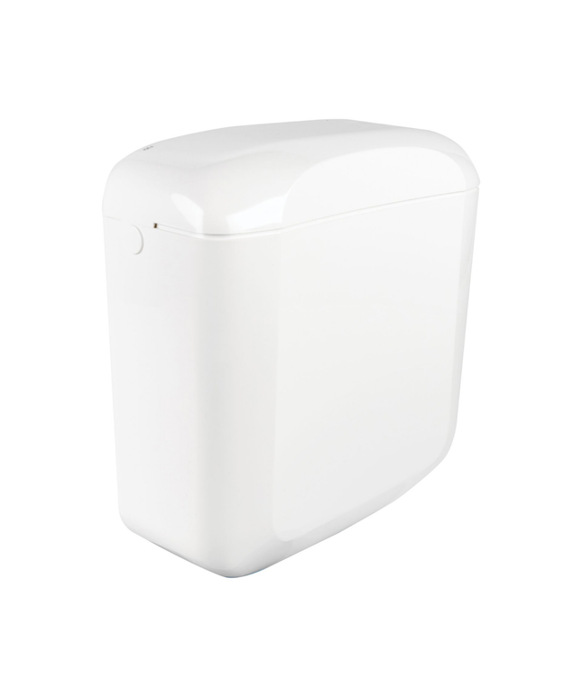 Tanque para inodoro Aloni Saforo – doble descarga 3/6 L – ahorro de agua – plástico – blanco brillante