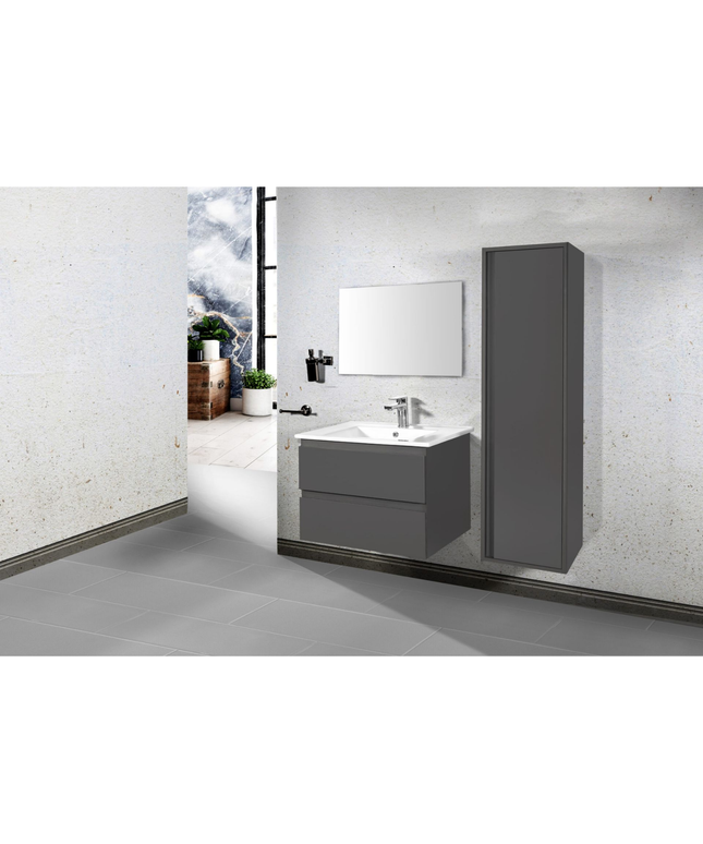 ALONI SALLY wastafelonderkast – 100 cm – Mat grijs
