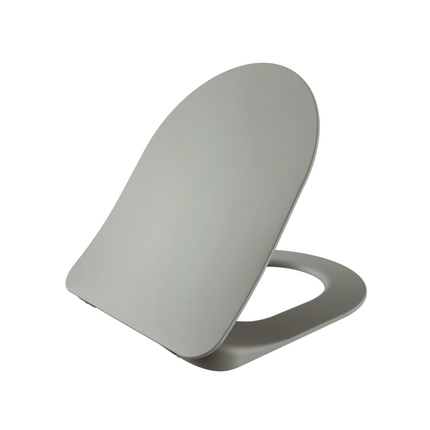 Creavit wc-zitting Duroplast – softclose & quick release – inox scharnieren – koelgrijs