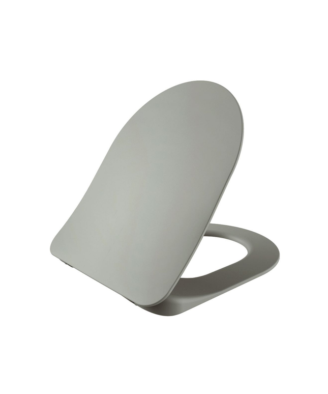 Creavit wc-zitting Duroplast – softclose & quick release – inox scharnieren – koelgrijs