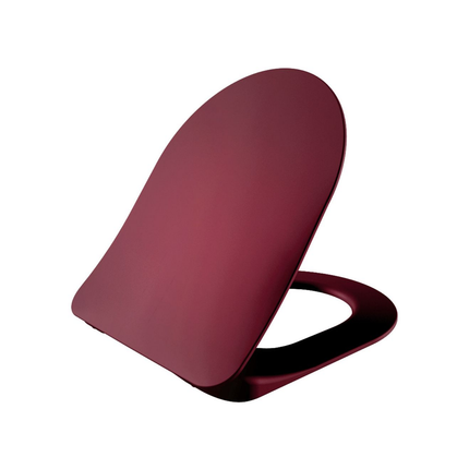 Creavit wc-zitting Duroplast – softclose & quick release – inox scharnieren – berry bordeaux