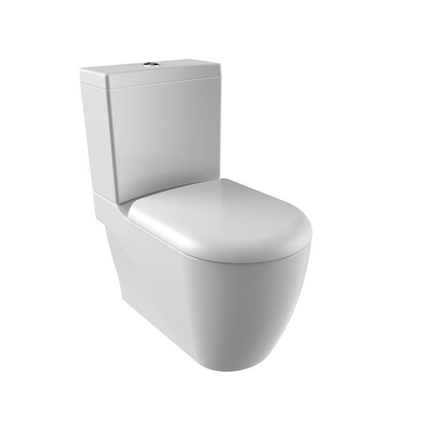 Creavit Flat Grande wc-zitting – softclose – inox scharnieren – wit