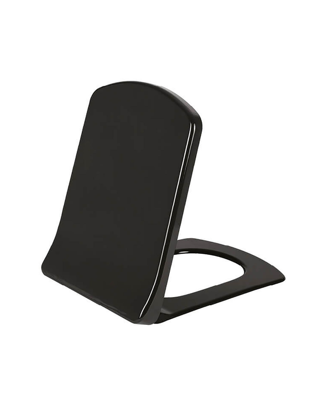 Creavit Lara wc-zitting – Duroplast – softclose – inox scharnieren – mat zwart