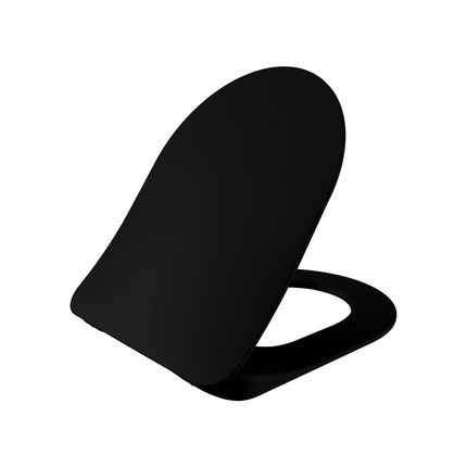 Creavit wc-zitting Duroplast – softclose & quick release – inox scharnieren – mat zwart