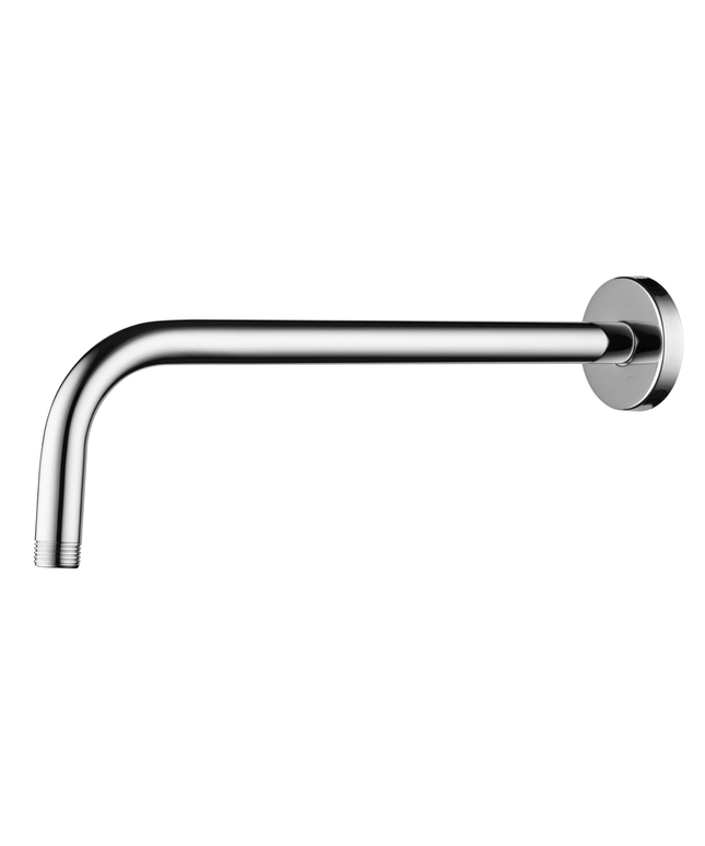 Aloni rainshower wandarm – gebogen – 45 cm – chroom