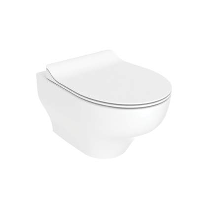 Creavit Ness wc-zitting – slim design – softclose – Duroplast – rvs scharnieren – glanzend wit