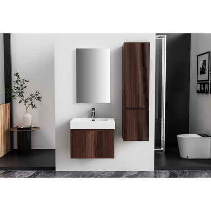 ALONI Wastafel – 60x10x46 cm – Kunstmarmer – Mat Wit