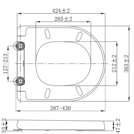 Aloni Premium wc-zitting – softclose – quick release – topfix – duroplast – RVS scharnieren – glanzend wit