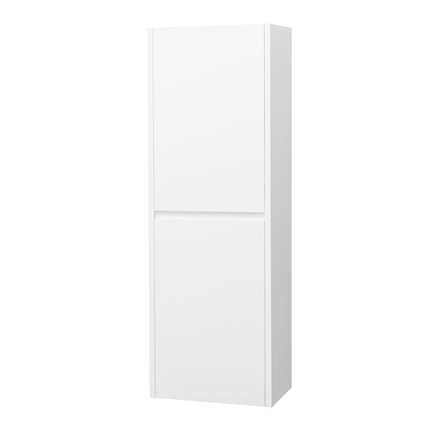 Aloni Hayat High Bathroom Cabinet - 35x135x35 cm - Glossy White - Handleless & Softclose - reversible