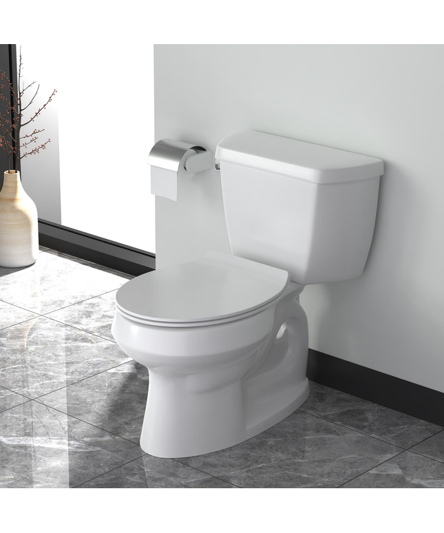Aloni Premium wc-zitting – slim design – softclose – quick release – topfix – duroplast – RVS scharnieren – glanzend wit