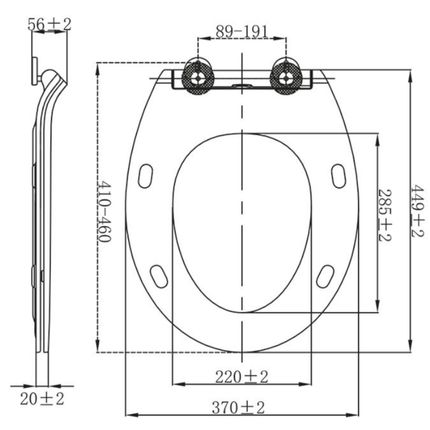 Aloni Premium wc-zitting – slim design – softclose – quick release – topfix – duroplast – RVS scharnieren – glanzend wit