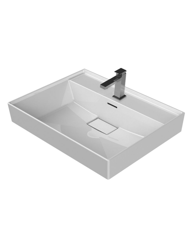 ALONI Wastafel – 60x48x10 cm – Wit