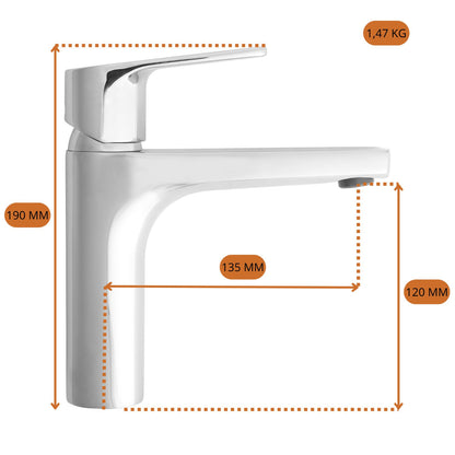 Schwertz &amp; Co - Rott Chrome Washbasin tap Small | 10 year warranty