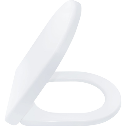 Aloni Premium wc-zitting – glanzend wit – ultradun ovaal design – softclose – topfix – duroplast – RVS scharnieren