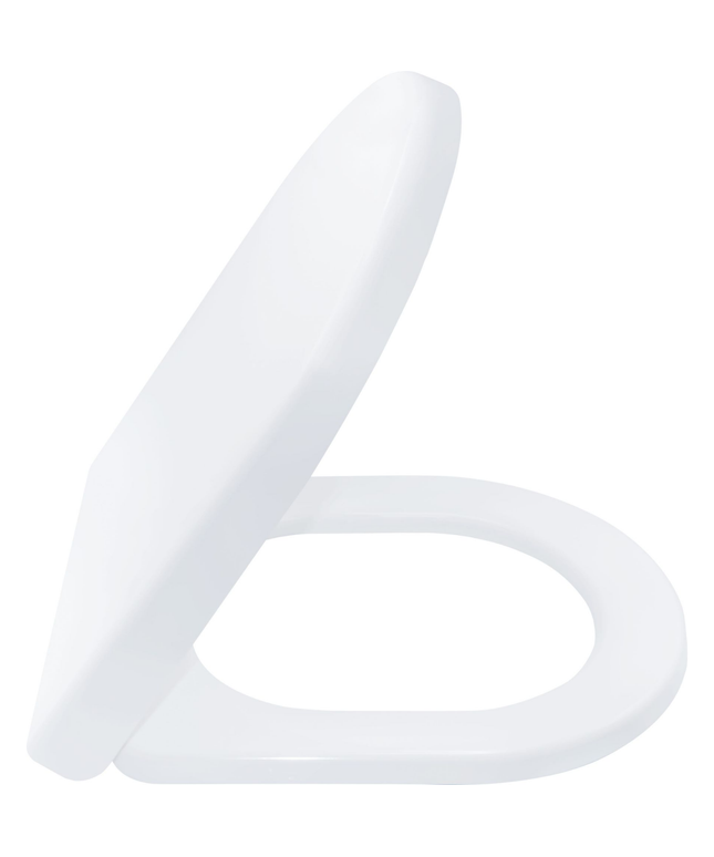 Aloni Premium wc-zitting – glanzend wit – ultradun ovaal design – softclose – topfix – duroplast – RVS scharnieren