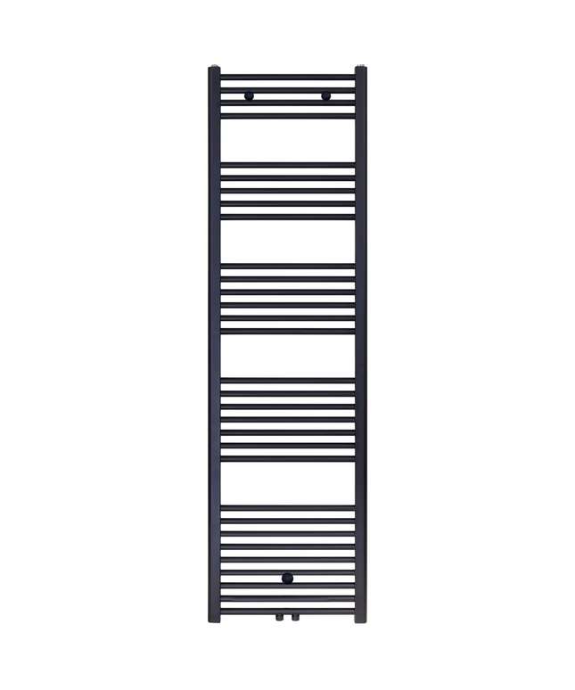 BELRAD Badkamer Radiator 1800x500mm Zwart Mat Geborsteld – Middenaansluiting – 821W