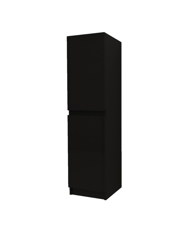Aloni Jupiter High Bathroom Cabinet - 35x135x35 cm - Black - Softclose