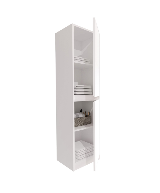 Aloni Jupiter High Bathroom Cabinet - 35x135x35 cm - Matt white - Softclose