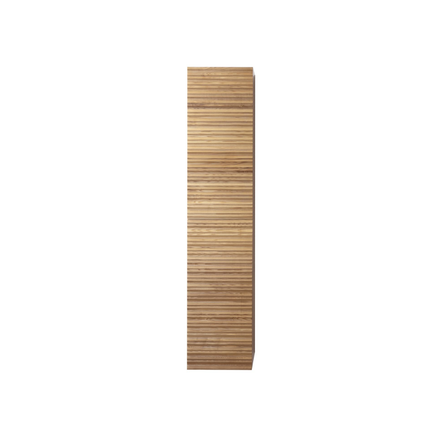 Aloni Kamellia High bathroom cabinet - 35x160x35 cm - light walnut - handle -free & softclose - reversible