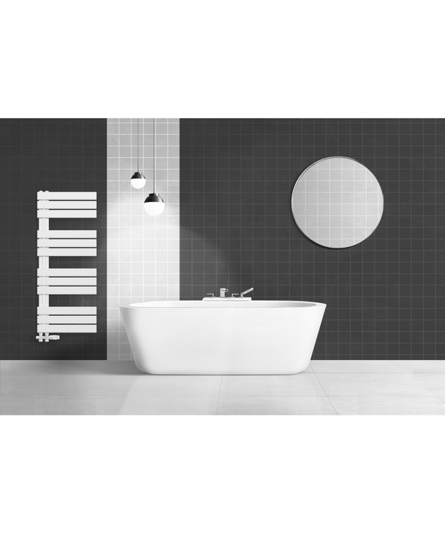 Belrad Bathroom Radiator 1800x500mm - Chrome - Middle connection - 575W