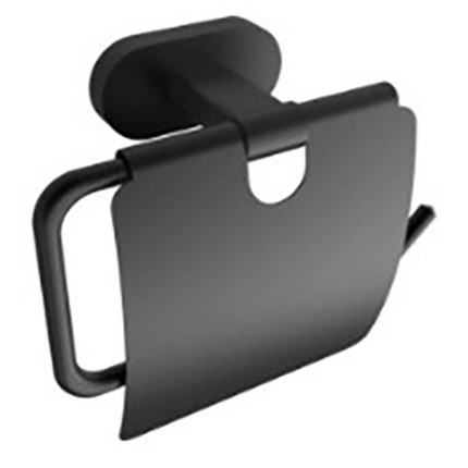 Creavit wc-papier rolhouder – zwart