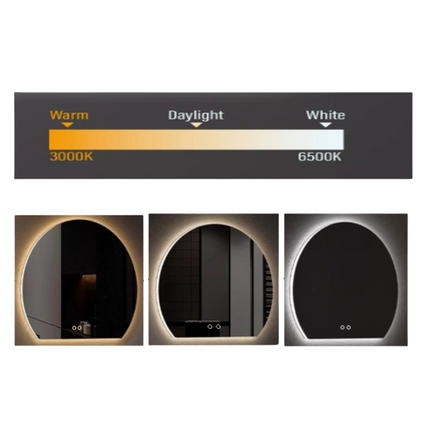 Miroir LED rond Aloni Omega avec chauffage (Ø120 cm) (copie)