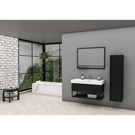 ALONI SHARP wastafelonderkast – 60 cm – Mat zwart