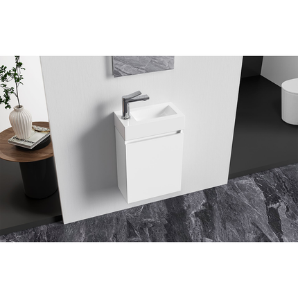 Aloni Zyro toiletmeubelset – 40,5x22,5 cm – glanzend wit