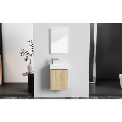 Aloni Zyro toiletmeubelset – 40,5x22,5 cm – licht eiken