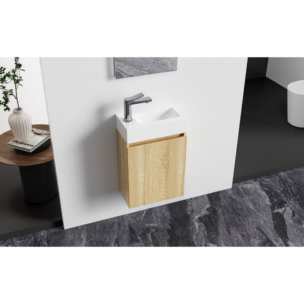 Aloni Zyro toiletmeubelset – 40,5x22,5 cm – licht eiken