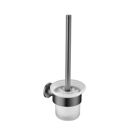 Aloni toiletborstel met houder – gunmetal