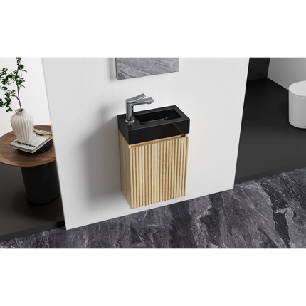 Aloni Mikaro toiletmeubelonderkast – 40x50x22,3 cm – licht eiken