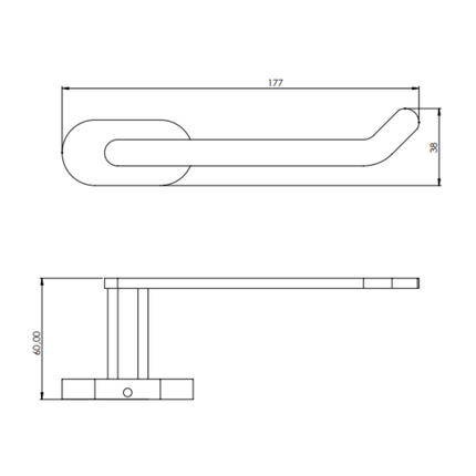 Creavit wc-papier rolhouder – chroom
