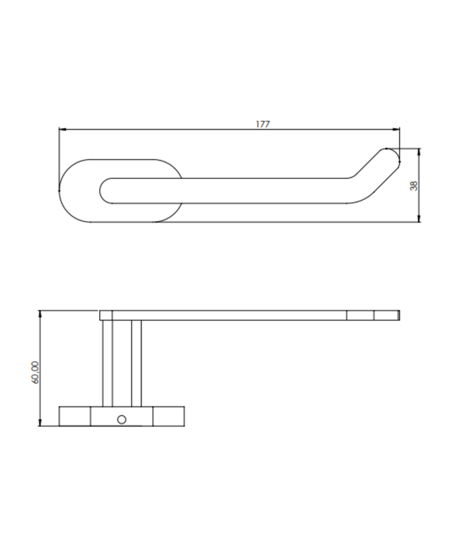 Creavit wc-papier rolhouder – chroom