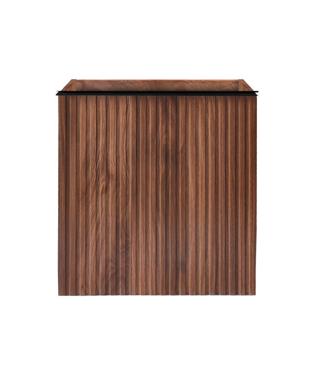 Aloni Mikaro toiletmeubelonderkast – 40x50x22,3 cm – walnoot – deur rechts